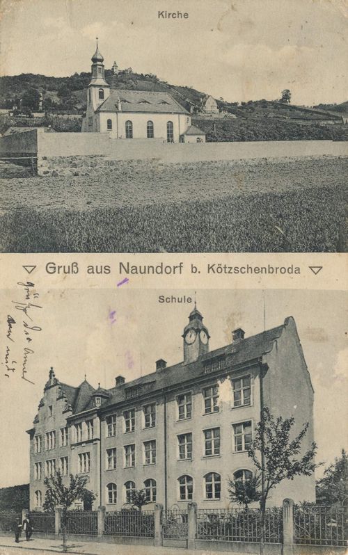 Naundorf, Sachsen: Kirche; Schule