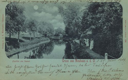 Neuhaus (Oder), Brandenburg: Kanal