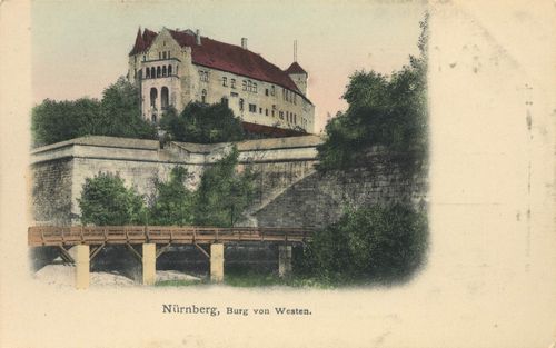 Nrnberg, Bayern: Burg von Westen