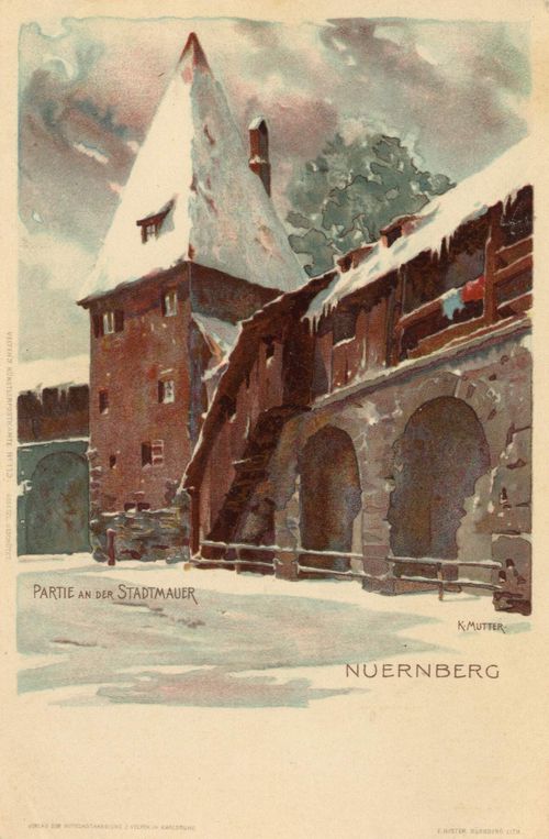 Nrnberg, Bayern: Stadtmauer