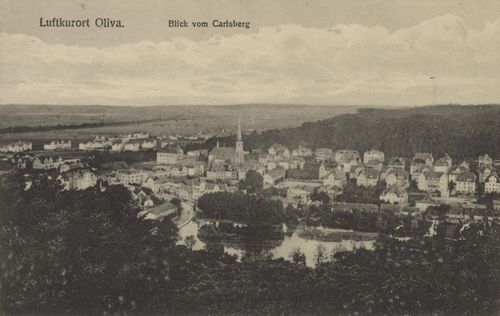 Oliva, Westpreuen: Stadtansicht vom Karlsberg