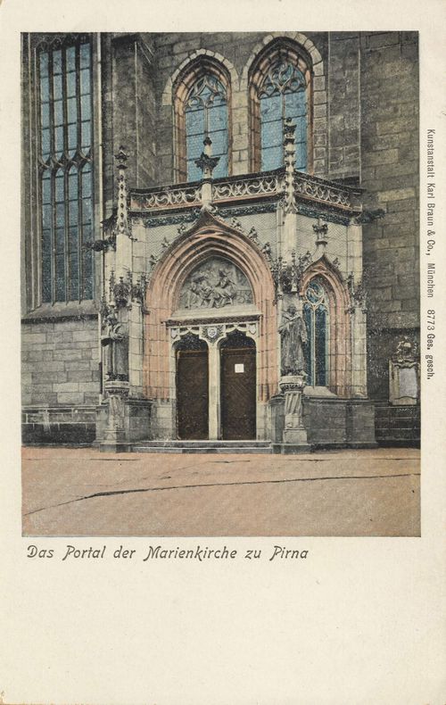 Pirna, Sachsen: Marienkirche, Portal