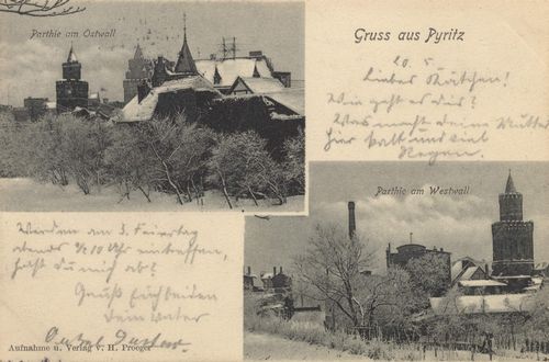Pyritz, Pommern: Ostwall; Westwall