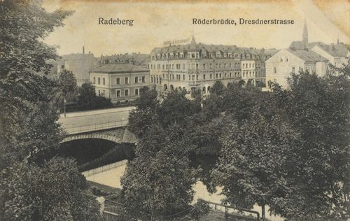 Radeberg, Sachsen: Rderbrcke, Dresdnerstrae
