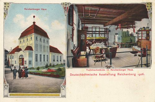 Reichenberg (CZ), Tschechien: Reichenberger Haus; Tuchmacherstube im Reichenberger Haus