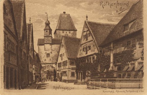 Rothenburg o. T., Bayern: Rdergasse