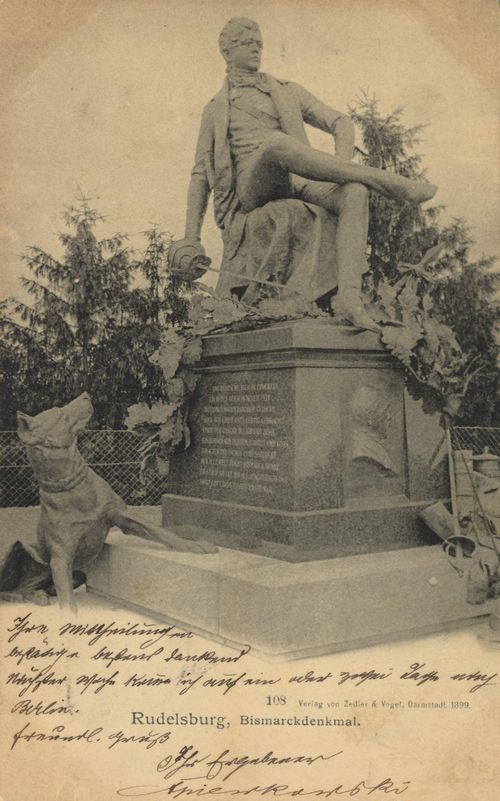 Rudelsburg, Sachsen-Anhalt: Bismarckdenkmal