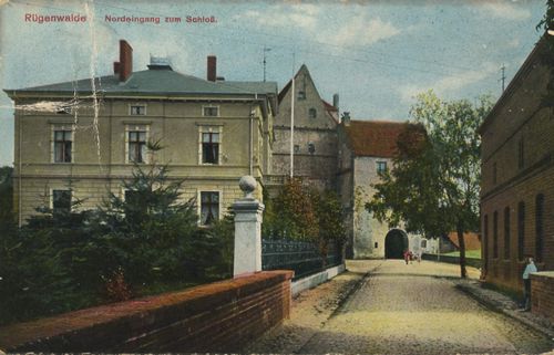 Rgenwalde, Pommern: Schloss, Nordeingang