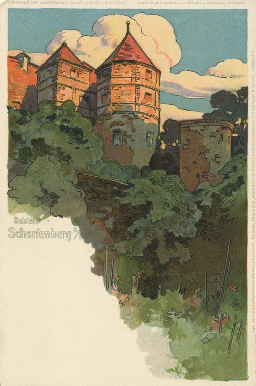 Scharfenberg, Sachsen: Burg