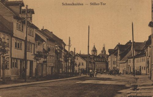 Schmalkalden, Thringen: Strae mit Stillertor