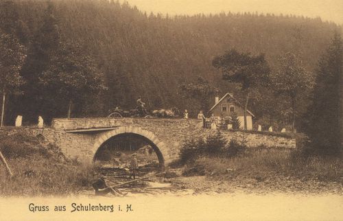 Schulenberg, Niedersachsen: Gebudeansicht mit Brcke
