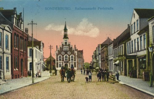 Sonderburg, Dnemark: Rathausmarkt Perlstrae
