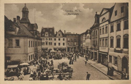 Sorau N.-L., Ostbrandenburg: Marktplatz