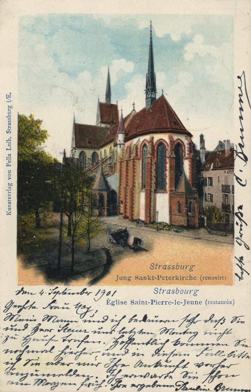 Straburg i. E., Elsass-Lothringen: Jung-Sankt-Peter-Kirche