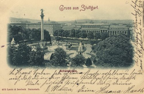 Stuttgart, Baden-Wrttemberg: Schlossplatz
