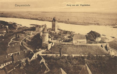Tangermnde, Sachsen-Anhalt: Burg aus der Vogelschau