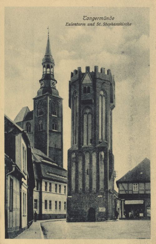 Tangermnde, Sachsen-Anhalt: Eulenturm und Stephanskirche