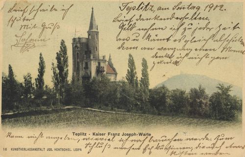 Teplitz (CZ), Tschechien: Kaiser-Franz-Josef-Warte