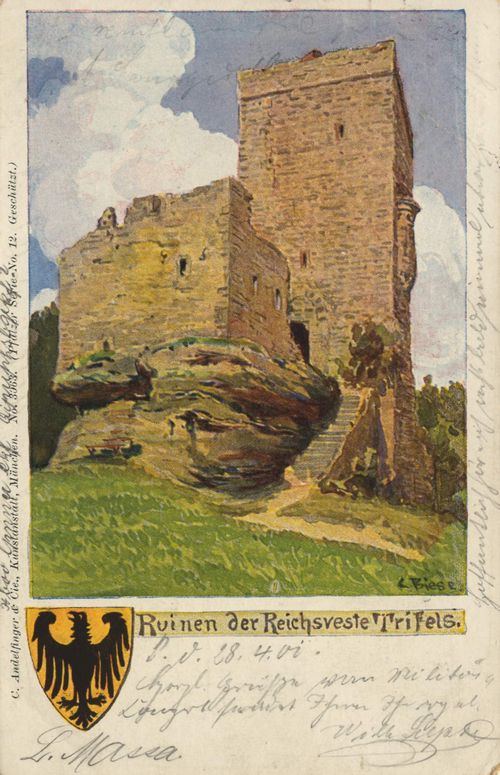Trifels, Rheinland-Pfalz: Ruinen der Reichsveste Trifels