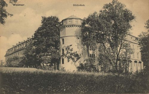 Weimar, Thringen: Herzogin-Anna-Amalia-Bibliothek, Parkseite mit Turm [2]