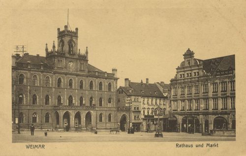 Weimar, Thringen: Rathaus und Markt