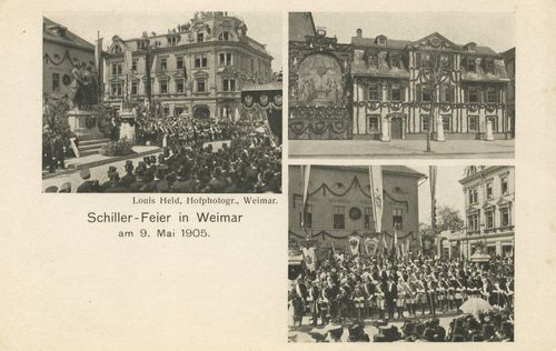Weimar, Thringen: Schillerfeier in Weimar am 9. Mai 1905