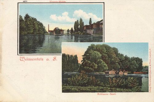 Weienfels (Saale), Sachsen-Anhalt: Herrenmhle und Robinsoninsel