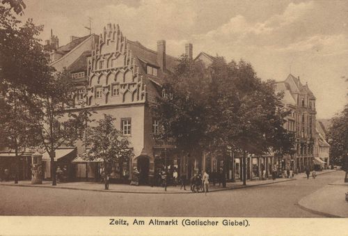 Zeitz, Sachsen-Anhalt: Altmarkt (Gotischer Giebel)