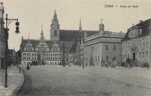 Zerbst, Sachsen-Anhalt: Marktplatz