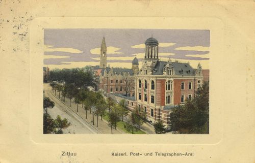 Zittau, Sachsen: Postamt, Telegraphenamt