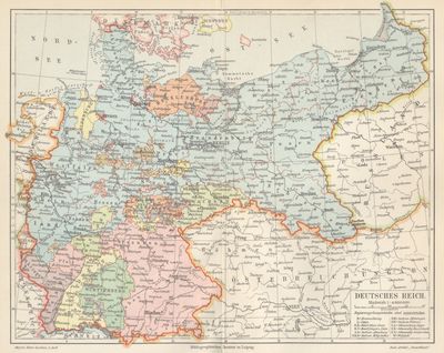 Karte Deutsches Reich