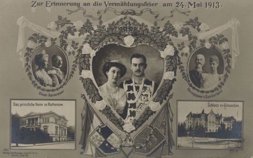 Vermählungsfeier am 24. Mai 1913