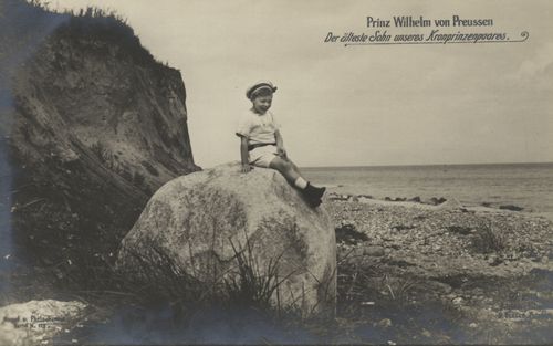 Prinz Wilhelm als Kind am Meer