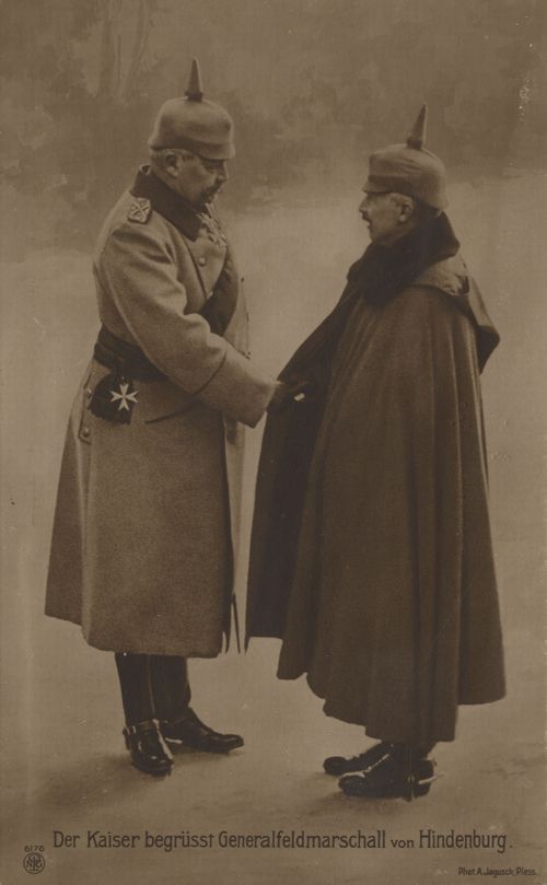 'Der Kaiser begrt Generalfeldmarschall von Hindenburg'