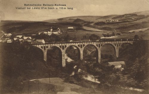 Bahnstrecke Reinerz-Kudowa, Viadukt bei Lewin