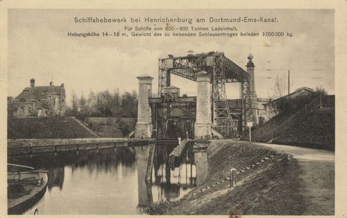 Schiffshebewerk bei Heinrichenburg am Dortmund-Ems-Kanal