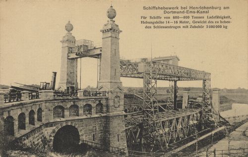 Schiffshebewerk bei Henrichenburg am Dortmund-Ems-Kanal