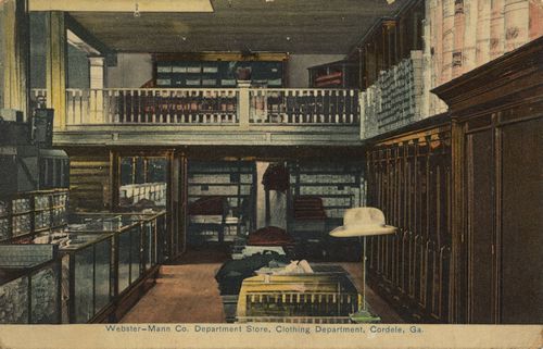 Webster-Mann Co. Department Store, Clothig Department