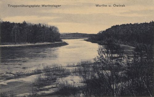 Warthelager (Posen), Warthe und Owinsk