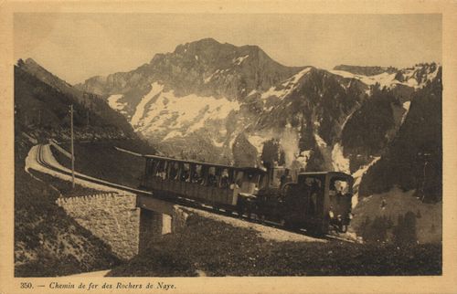 Eisenbahn bei Rochers de Naye