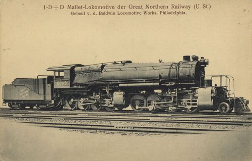 1-D+D Mallet-Lokomotive der Great Northern Railway (U. St.)