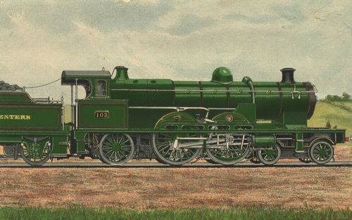 Lokomotive mit Kohlewagen