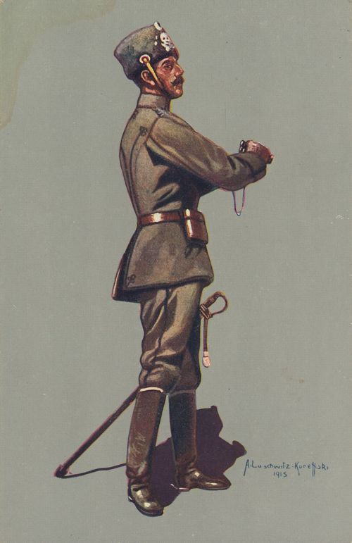 Staboffizier des 1. Leib-Husaren-Regiments Nr. 1 (Danzig-Langfuhr) 1914-1915 (Felduniform)