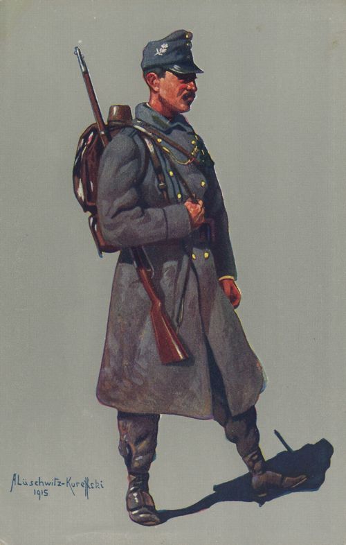 Tiroler Kaiserjäger in Felduniform 1914-1915