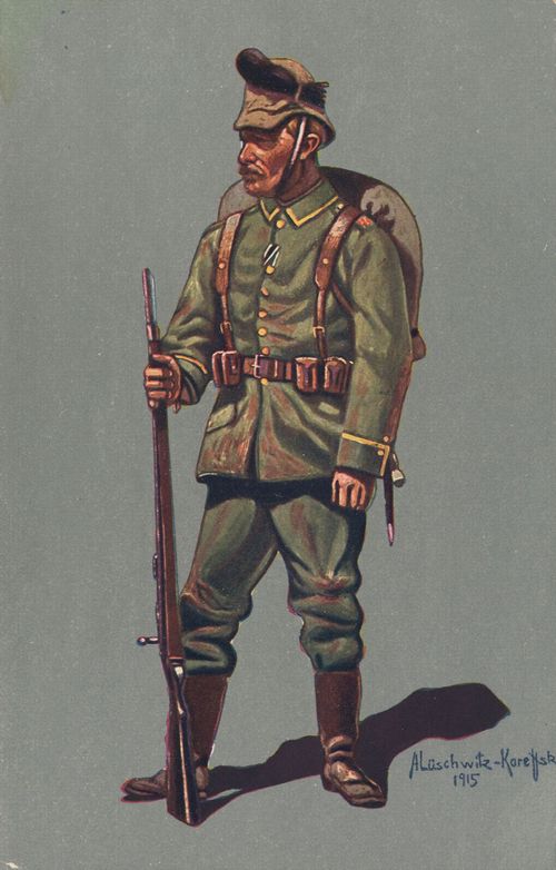 Unteroffizier des (Königlich Sächsischen) Schütze- (Fus.-)Regiments Prinz Georg Nr. 108 (Dresden) 1914-1915 (Felduniform)