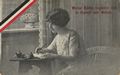 Erster Weltkrieg/Vaterlndischer und emotionaler Kitsch/Frauenportrait, 'Meine Liebe begleitet dich in Kampf und Gefahr'