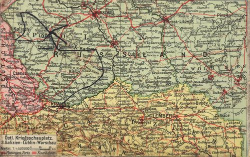 Galizien-Lublin-Warschau (Kriegskarte)