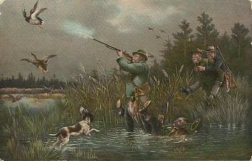 Ungeschickte Jäger schießen auf Enten