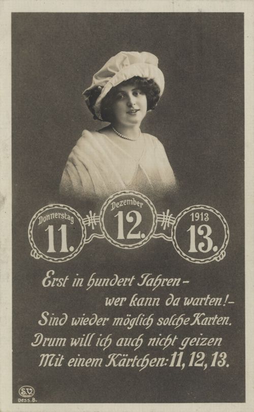 11.12.1913 ('Erst in hundert Jahren...')