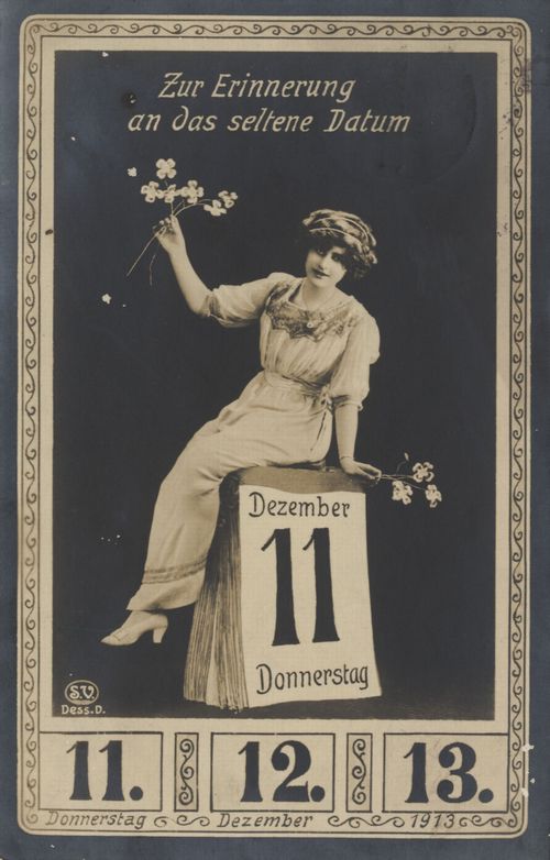 11.12.1913 ('Zur Erinnerung an das seltene Datum')
